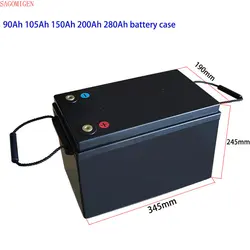 12v 24V Lifepo4 Battery Case 50Ah 90Ah 105Ah 200Ah 280Ah 320Ah Solar Cells Plastic Storage Boxes Modifications RV Battery Case