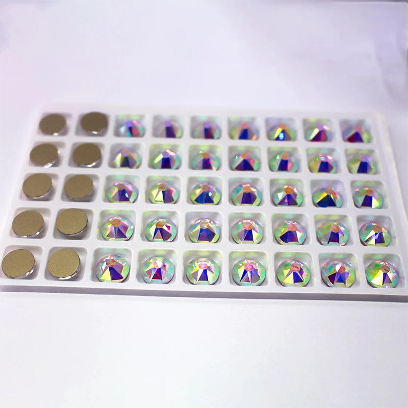

5A Quality SS34-50 2088 cut flat back Non hotfix rhinestones 8 big 8 small facets glue on crystal strass for nail art or wedding
