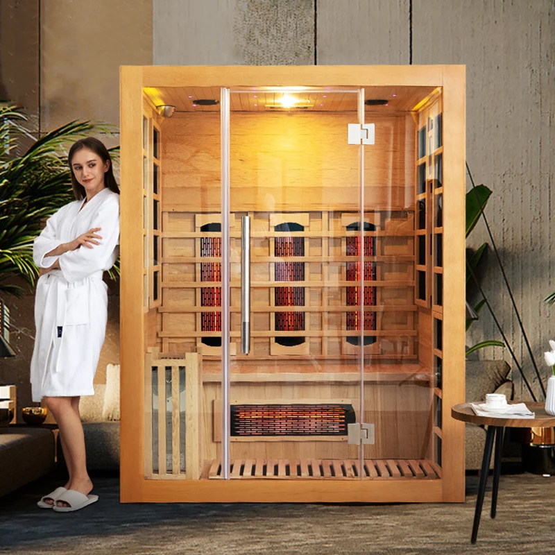 4 Person Sauna Home Steam Sauna Double System And Far Infrared Sauna Room
