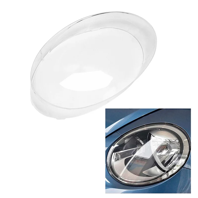 

Car Left&Right Headlight Shell Lamp Shade Transparent Lens Cover Headlight Cover For VW Beetle 2013-2019
