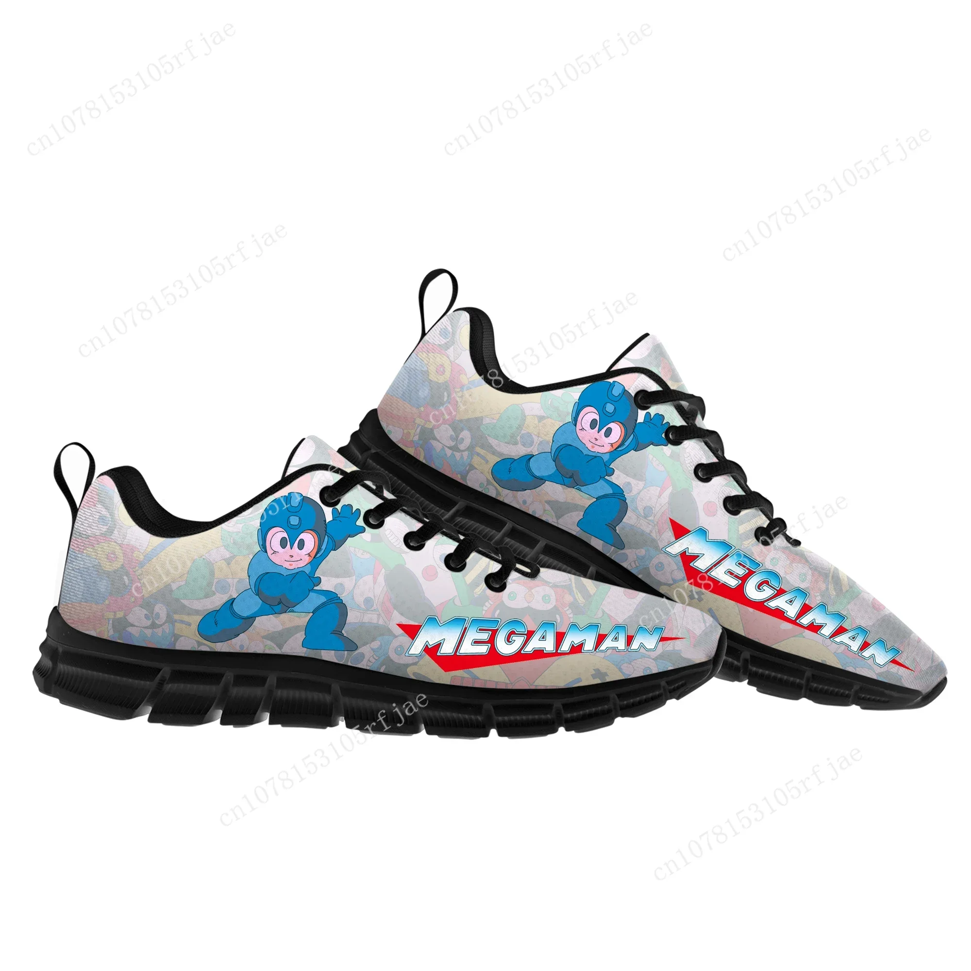 

Mega Man Megaman Custom Sports Shoes Cartoon Game Mens Womens Teenager Children Sneakers High Quality Sneaker Custom Built Shoes