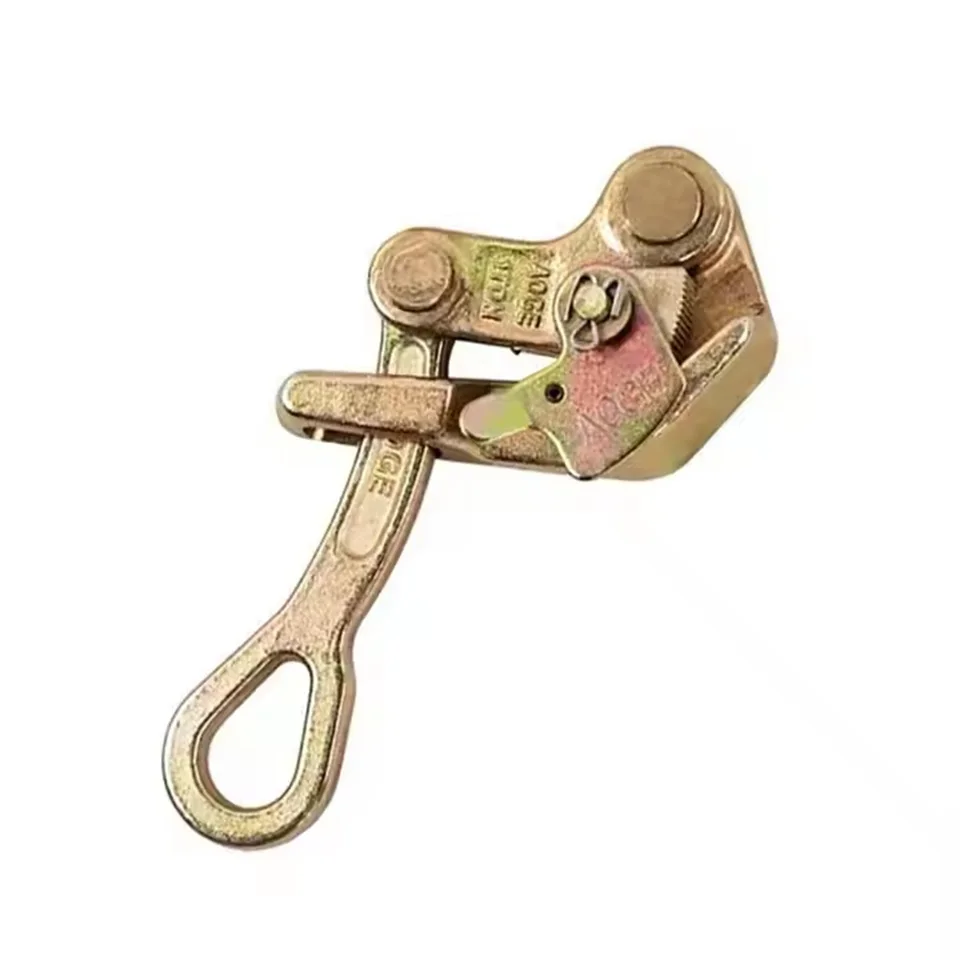 Electrician Wire Puller Tensioner Wire Rope Jammer Tool 0.5T 1T 2T 3T Metal Wire Rope Clip Double Hook Wire Tightener Power