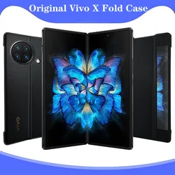 100% Original VIVO X Fold Plus Case Smart Flip PU Leather Ultra Thin Holder PC Magnetic Phone Cover For VIVO X Fold