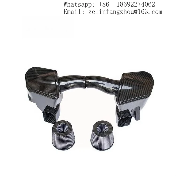 100% Dry Carbon Fiber Cold Air Intake System For BMW M5 F90 4.4T Airspeed Brand Original Design Style 1 Set