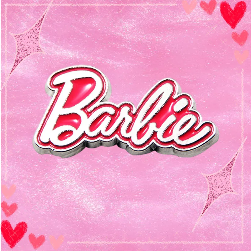 

Barbie Brooch Kawaii Metal Pin Bags Decoration Trendy Movie Ornaments Stylish Badge Lovely Cute Delicate Girls Kids Gifts