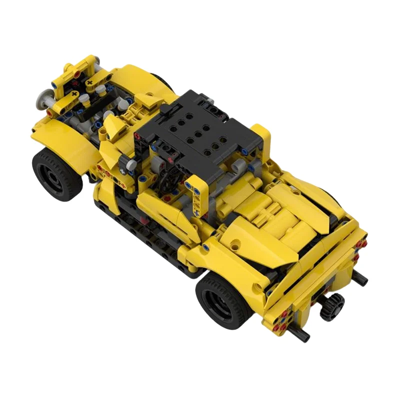 ตัวต่อ MOC รถฮอตร็อด 544 ชิ้น แบบประกอบเอง ชุดเทคนิค ของเล่นสร้างสรรค์ ไอเดียของขวัญคริสต์มาส ของเล่นเสริมพัฒนาการ