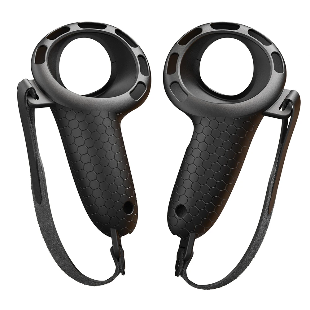 Penutup Pegangan Pengontrol Silikon Pelindung Pengontrol Antiselip dengan Tali Tangan yang Dapat Disesuaikan untuk Meta Quest 3S/Quest 3