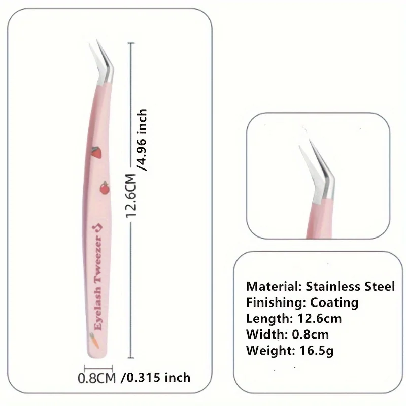 7pcs/set Premium Colored Lash Tweezers For Volume Classic Easy Fan Eyelash Extension Tweezers Professional High Precision Eyelas