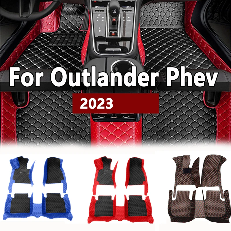 

Автомобильный напольный коврик для Mitsubishi Outlander Phev 2023, ковер, Алмазный водонепроницаемый кожаный Алмазный ковер, Женский интерьерный автомобильный аксессуар