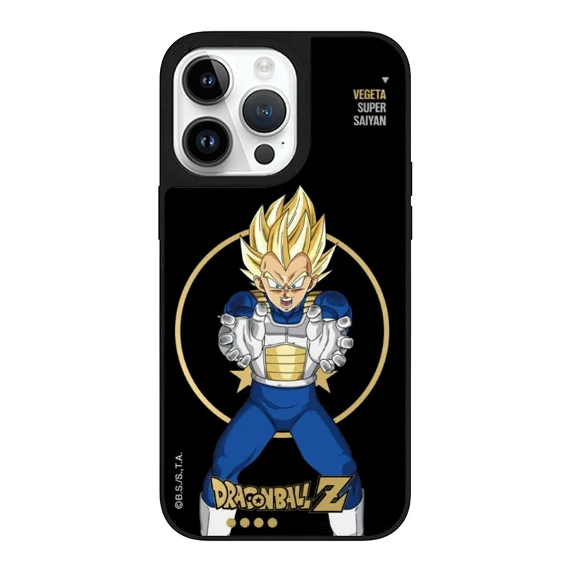 Anime Dragon Balls Frieza Goku Vegeta Buu Mirror Cases for iphone 14 13 12 15 16 17 pro max plus Shockproof Back Cover