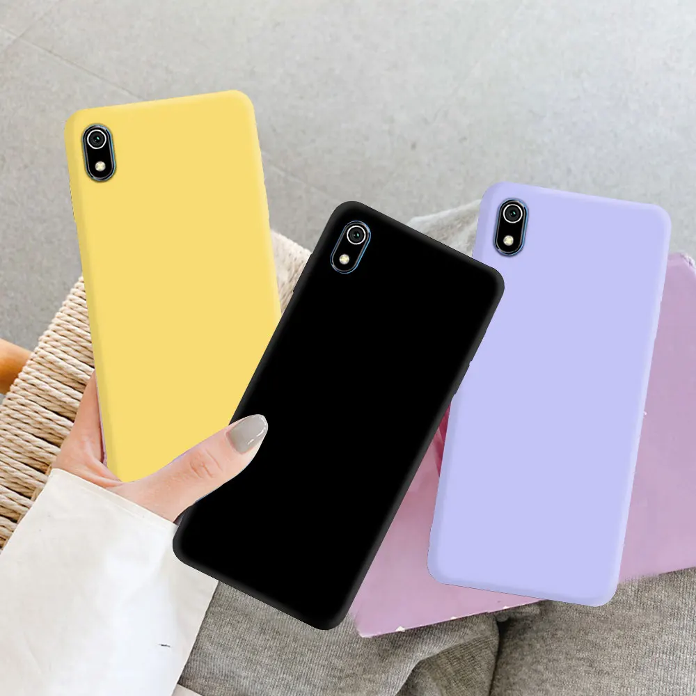 For Xiaomi Redmi 7A Case Matte Silicone Back Cover For Xiaomi Redmi7A Phone Cases For Redmi 7A Fundas Coque