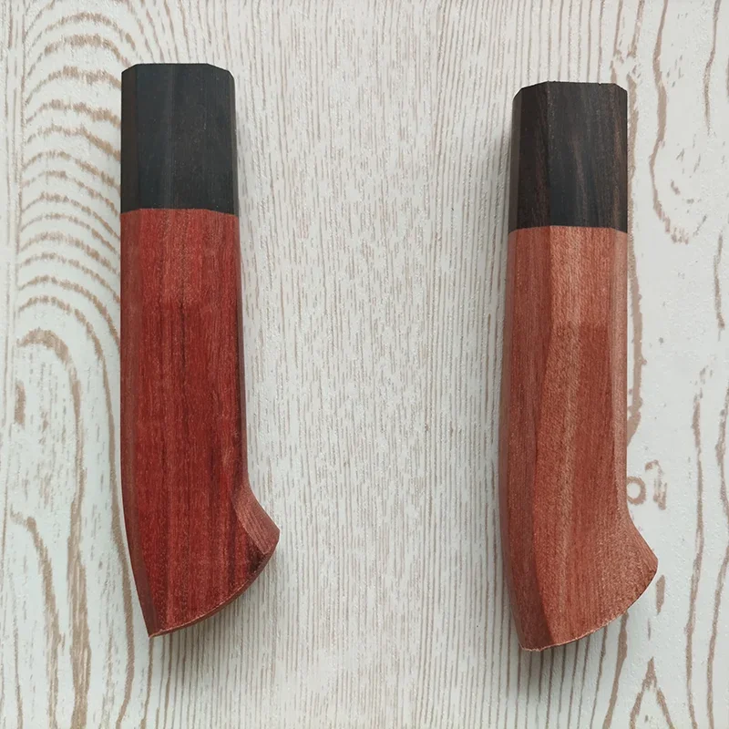 1 Types CNC Natural Solid Wood Material Japanese Style Kitchen Knife Octagonal Wooden Handle Scales DIY Making Accessories Parts