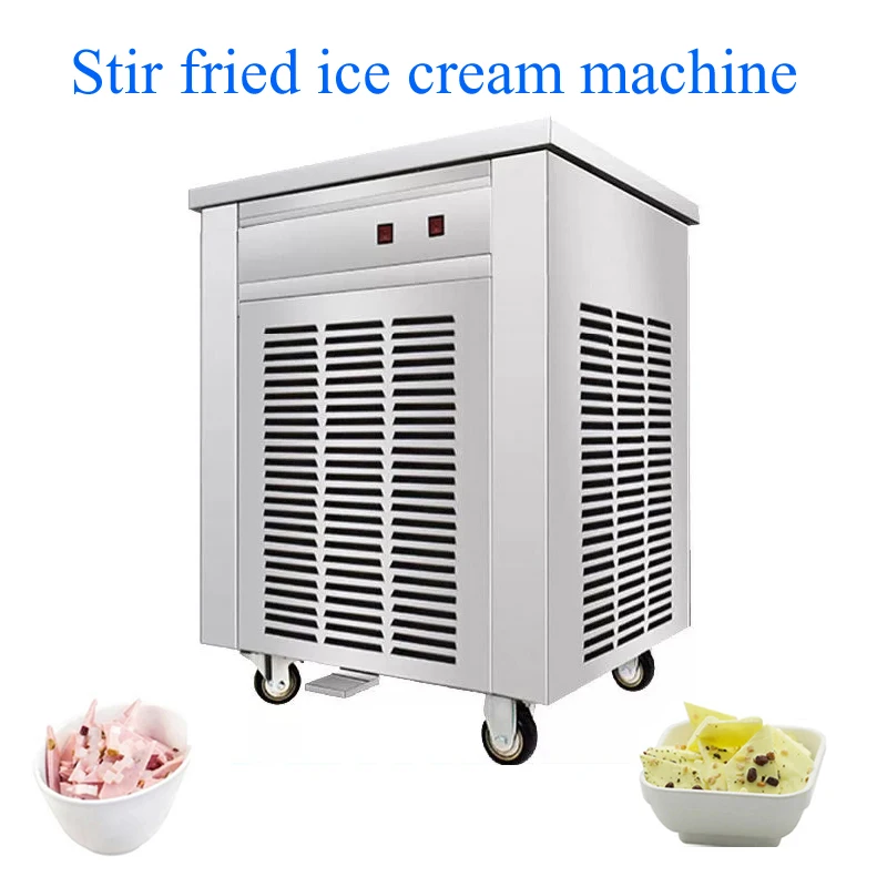 

Fried Ice Machine Summer Stir Fried Ice Cream Children's Portable Stainless Steel Simple Household Yogurt Fried