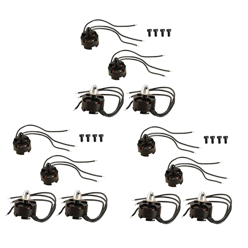 12Pcs MT2204 2204 2300KV Brushless Motor CW / CCW For Mini 200 210 230 250MM Quadcopter FPV