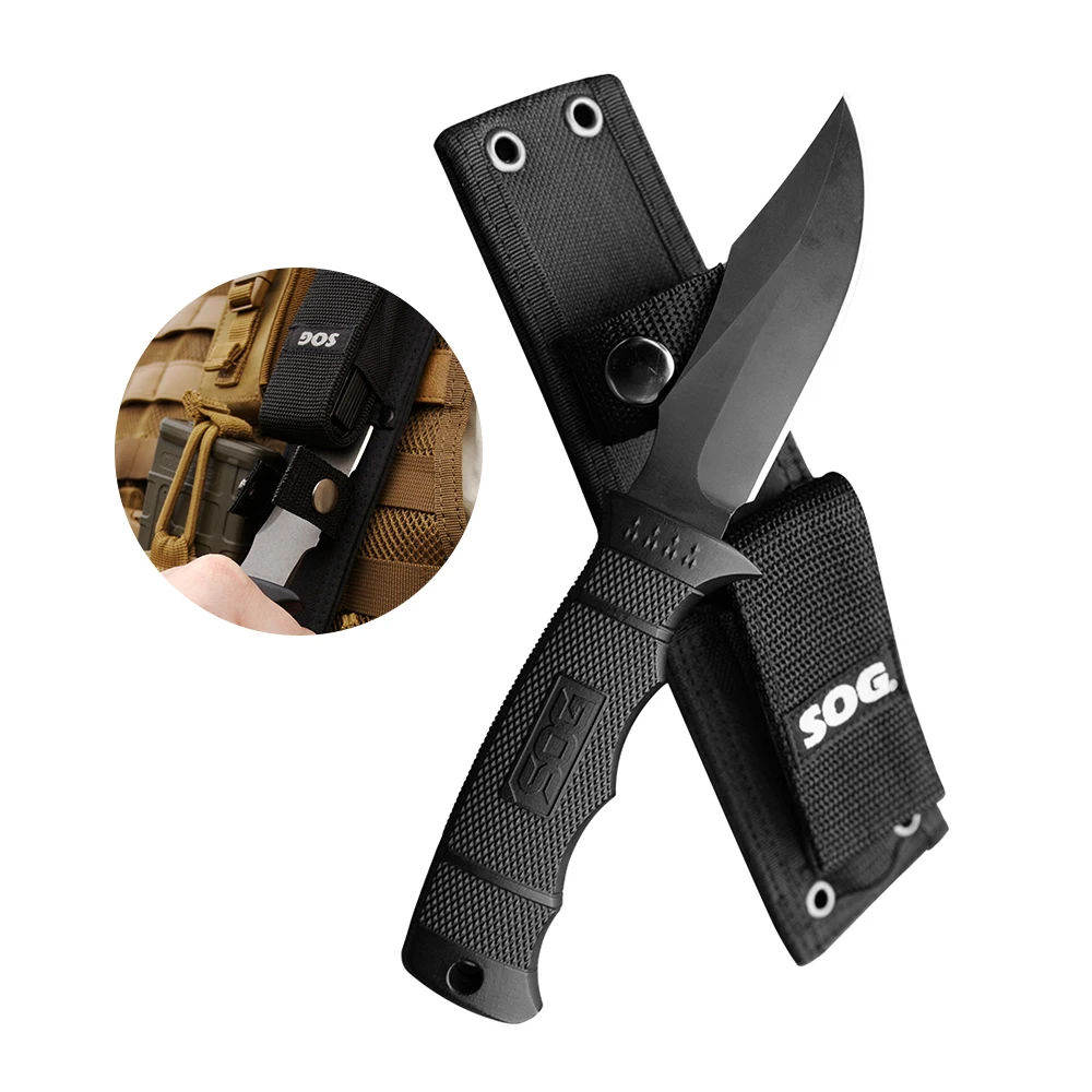 SOG Seal PUP Elite нож с фиксированным лезвием профессиональные ножи для выживания на открытом воздухе рыбалки кемпинга портативные тактические инструменты Фото №4