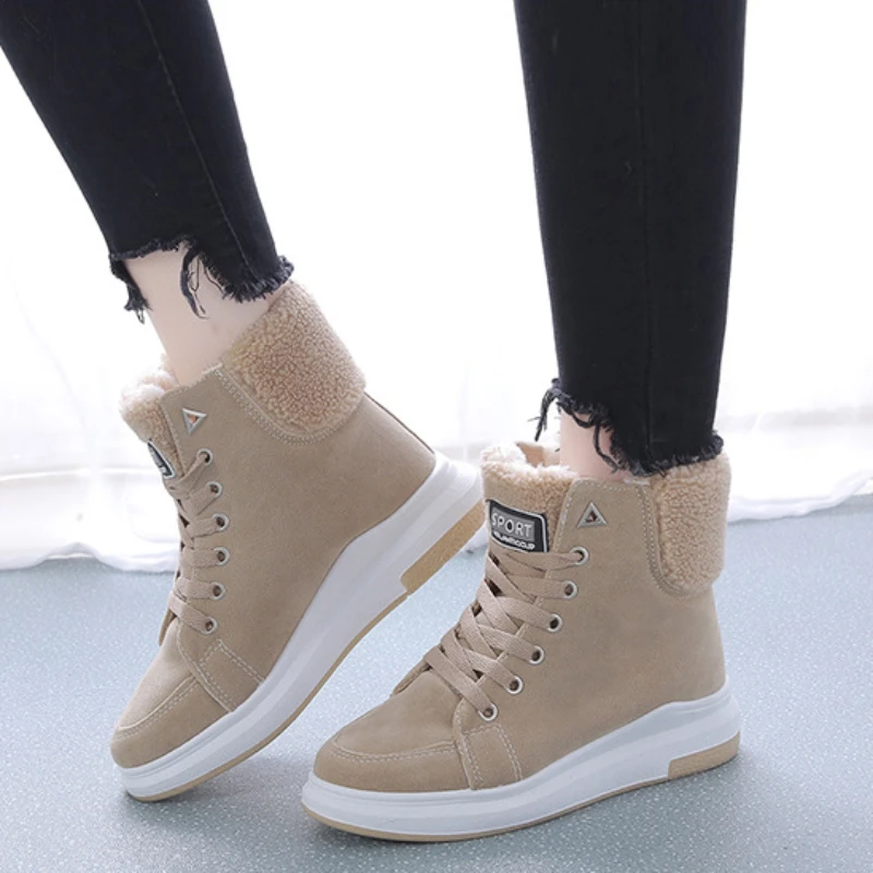 Women Boots Winter Warm Snow Boots Women Faux Suede Ankle Boots for Female Winter Shoes Botas Mujer Plush Shoes Woman