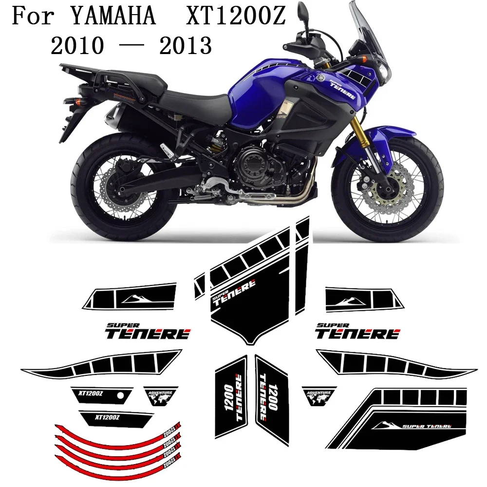 XT 1200 Z For YAMAHA SUPER TENERE XT1200Z Trunk Luggage WORLD CROSSER Kit Tank Pad Protection Stickers Logo 2010 2011 2012 2013