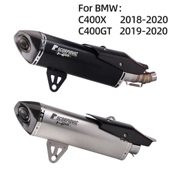 Motorcycle Exhaust,Complete Exhaust System for GP motorcycle, carbon fiber cover silencer for C400X, C400GT, 2018, 2019, 2020