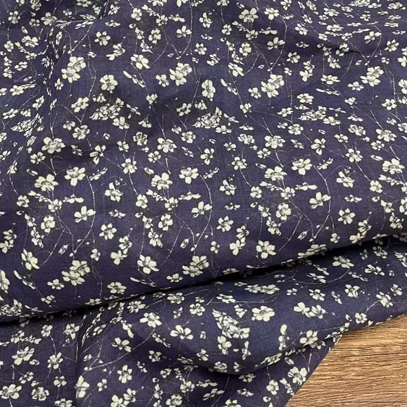 

Pure ramie printed fabric, used for making high-end summer clothing sewing fabrics.