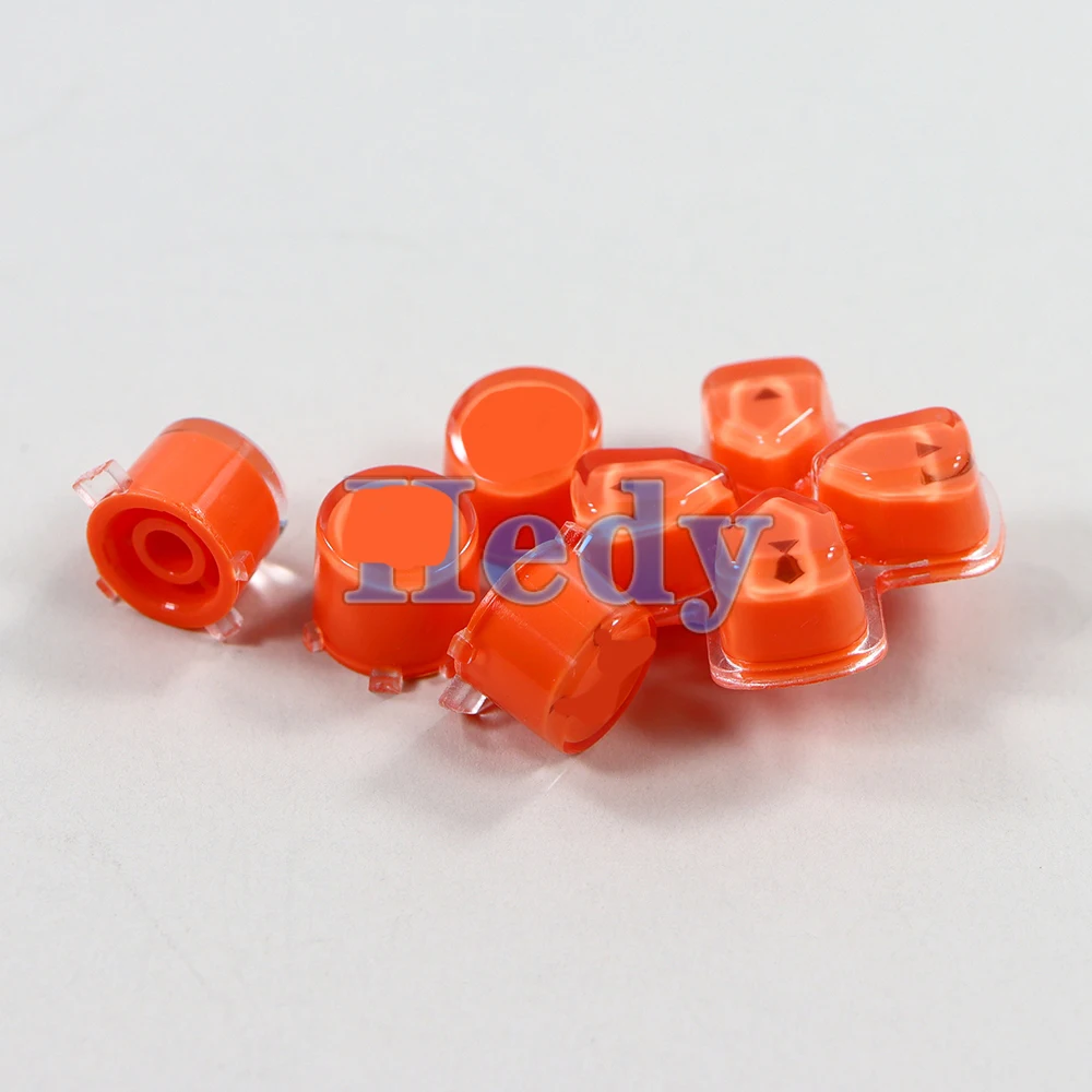 Juego de botones de cristal de plástico de repuesto para mando de PlayStation 5, Kit de llave de conducción ABXY D Pad para PS5, 1 Juego