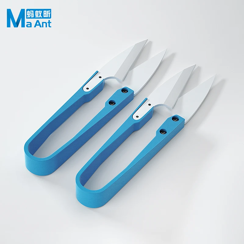 MaAnt Insulated Ceramic Scissors Antistatic Electronic Component Maintenance Scissors Mobile Phone Repair Tool