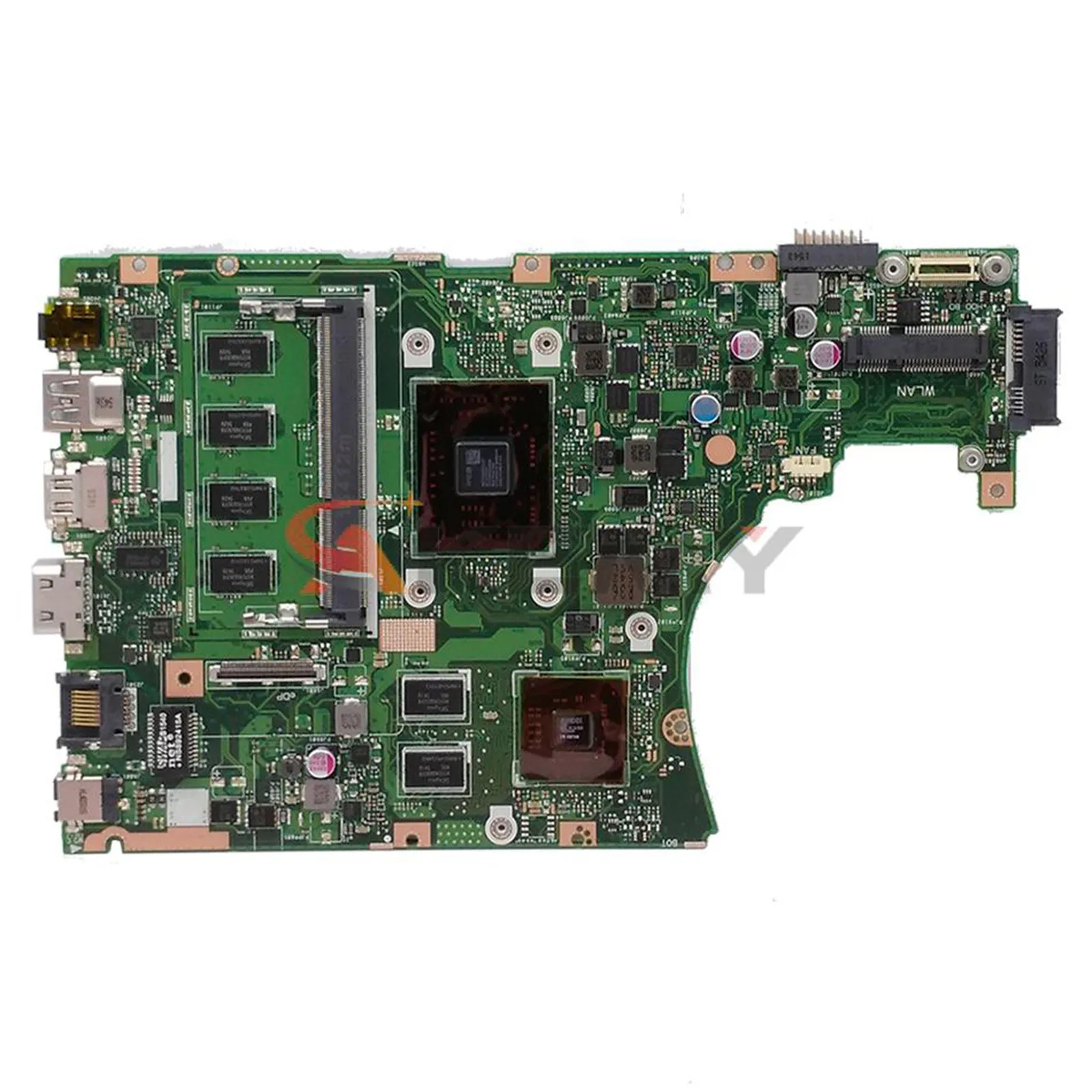 Placa principal x455yi para asus k455y r454y r455y x455y x455ya f455y a455y portátil placa-mãe amd cpu 4gb-ram v2g gpu