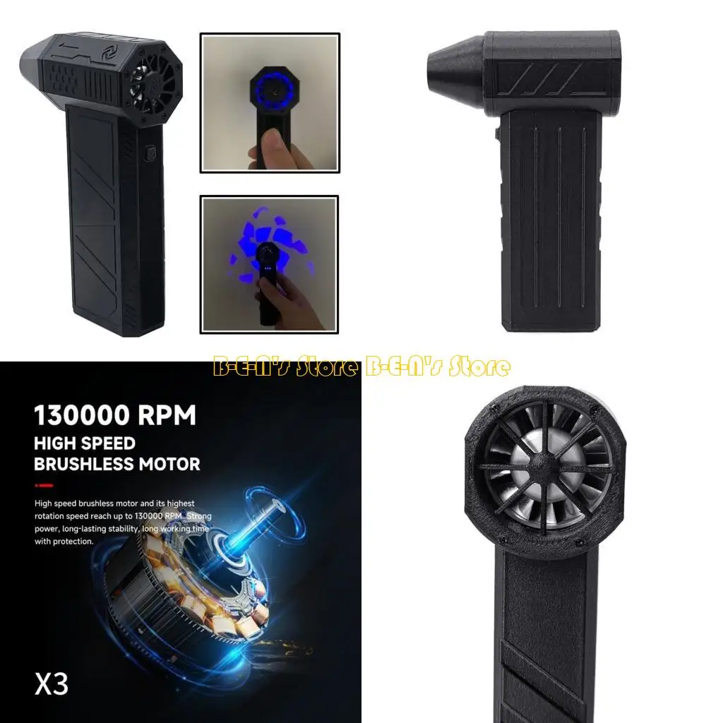 

Y1AD Mini Air Duster Fan turbos Violent Fan 130000RPM Powerful Blower for Cleaning
