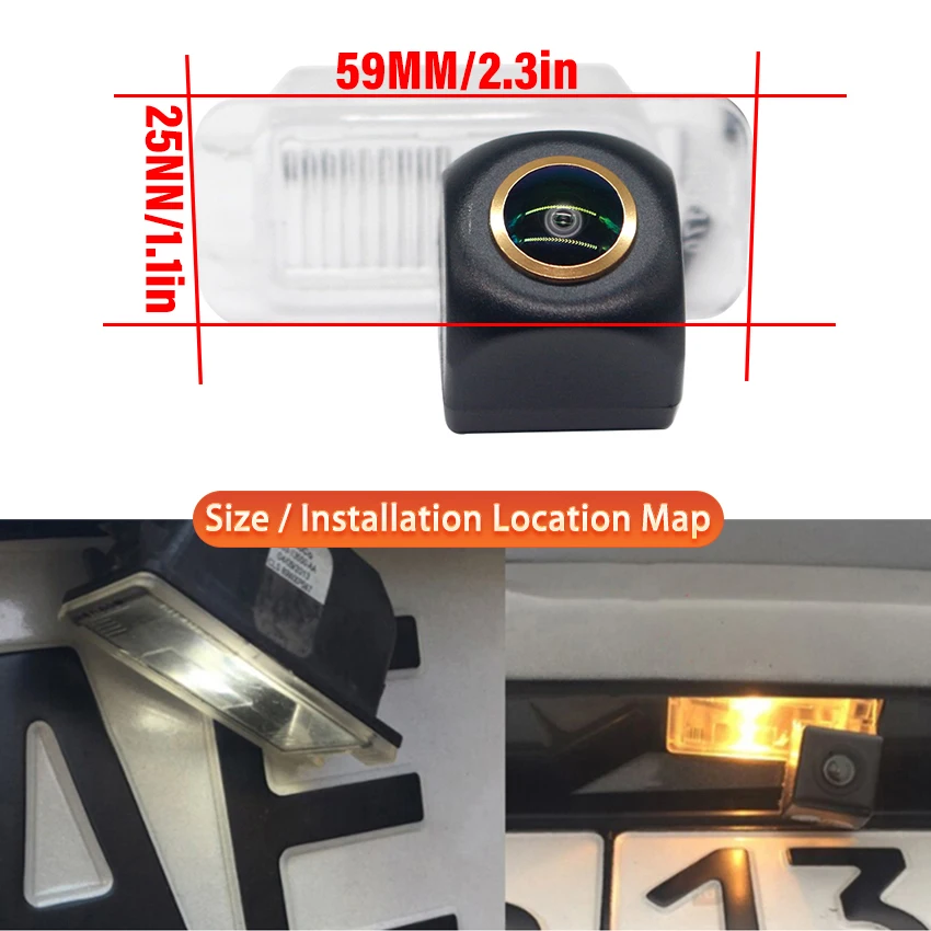 HD Golden Lens Vehicle 170° CCD 1080x720P Rear View Camera For Ford Kuga MK1 2008~2012 S-Max MK1 2006~2015 Reversing Car Camera