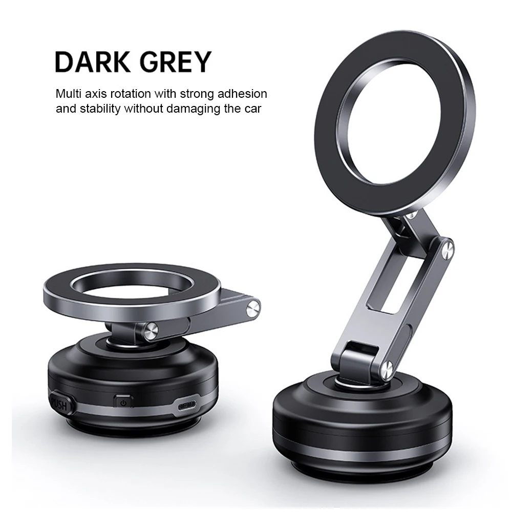 

X63 Magnetic Phone Holder 360 Degree Rotating Folding Vacuum Suction Cup Bracket Universal Navigation Car Phone Holder