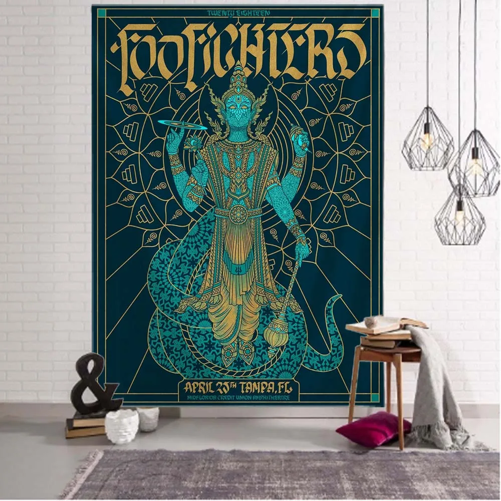 

Hindu mythology tarot tapestry psychedelic art wall hanging hippie witchcraft TAPIZ astrology boho home decor backdrop fabric