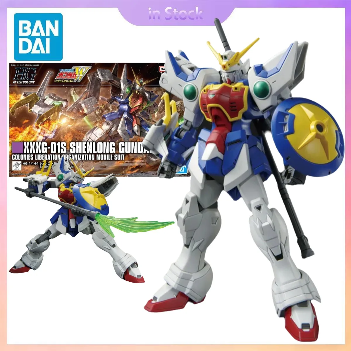 

Оригинальный Bandai, оригинальный в наличии HGAC 1/144 XXXG-01S Shenlong Gundam, коллекция аниме, наборы моделей экшн-фигурок, подарок для мальчика и девочки
