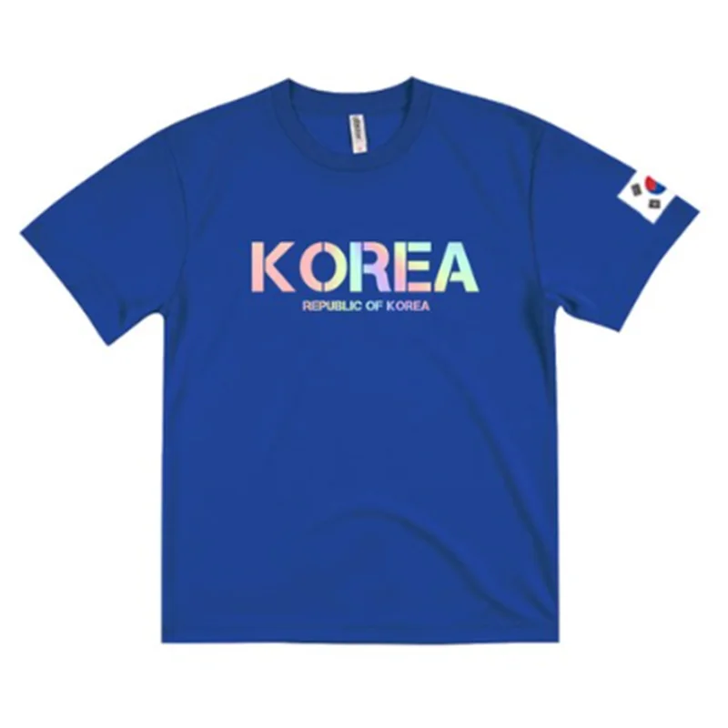 2022 NEW Unisex KOREA Laser Print Holographic Outdoor Casual Everyday Cotton Short Sleeve T-Shirt