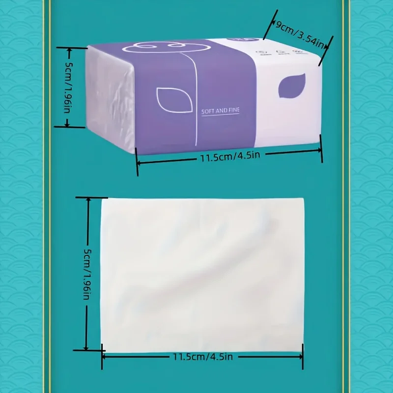 2pcs Premium 4-Ply Tissues 240 Count Each Recyclable Paper Versatile for Facial Toilet Napkin Use Durable Absorbent