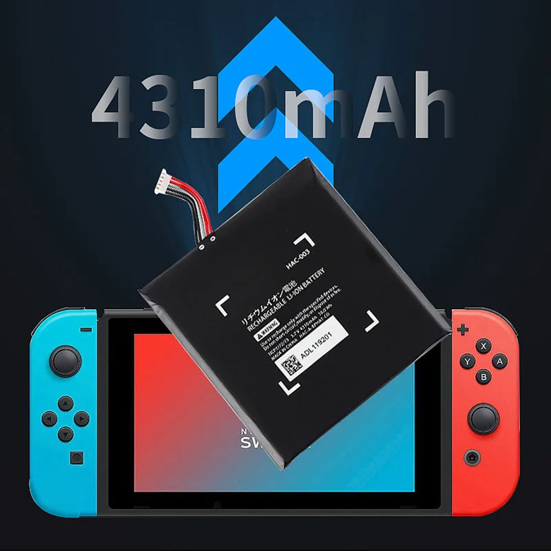 HAC-003 Rechargeable Battery 4310mAh Upgrade Battery Replacement for Nintendo for Switch 2017 Game Console HAC-001 with Tools