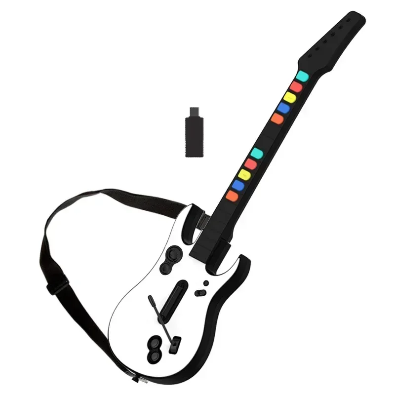 Guitar Hero juego controlador de juegos inalámbrico guitarra Hero Rock band 2,4 G remoto mango de guitarra consola Gamepad 10 teclas para PC PS3 PC