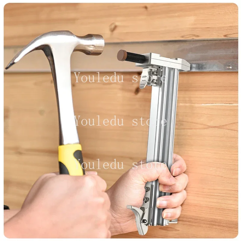 Nail Gun Cordless Semi Automatic ST18 Nail Gun Manual Nail Gun for Woodworking Wire Slot Straight Nailing Tool Trunking