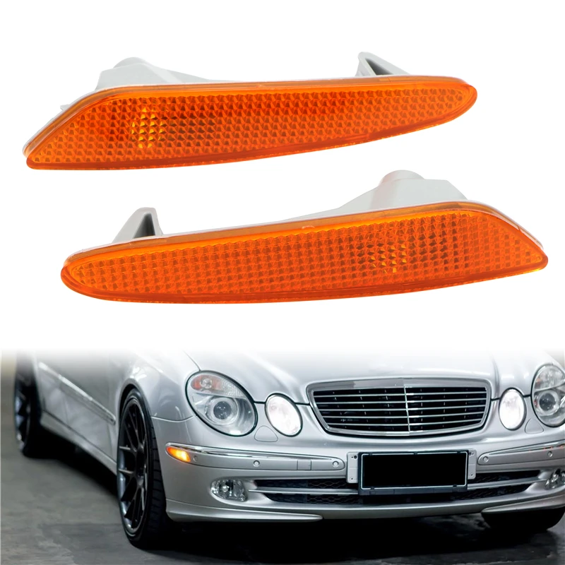 For Mercedes-Benz EClass 211 Light Turn Signal Left Right Side Marker Light In Bumper Turn Signal Light Car Exterior Accessories