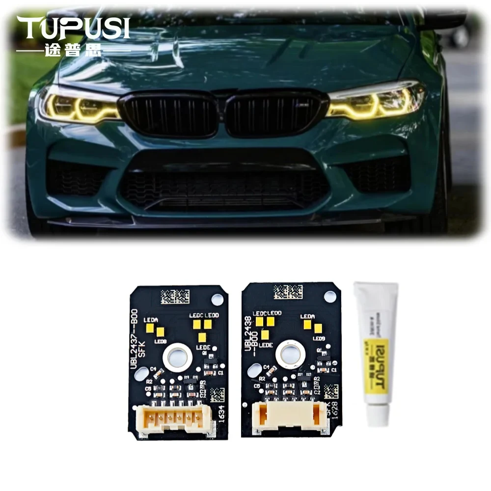 

Yellow DRL LED Boards For BMW G30 G38 F90 M5 G31 G32 GT 2018 2019 2020 High spec Daytime Running light 63117214940 7214939