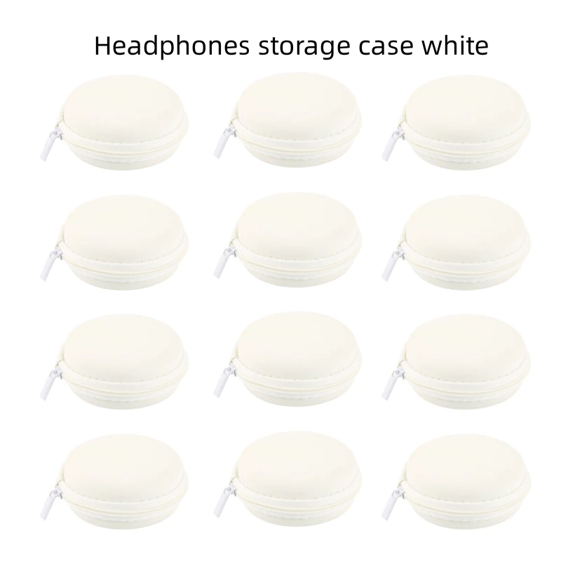 1pcs Mini Portable Earphone Bag Purse Headphone USB Cable Case Storage Box Storage Box Square With Zipper