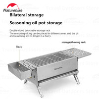 Naturehike Barbecue Grill Portable Campfire Stove Outdoor Camping Wood Burning Stove Free Control Firepower BBQ Stove