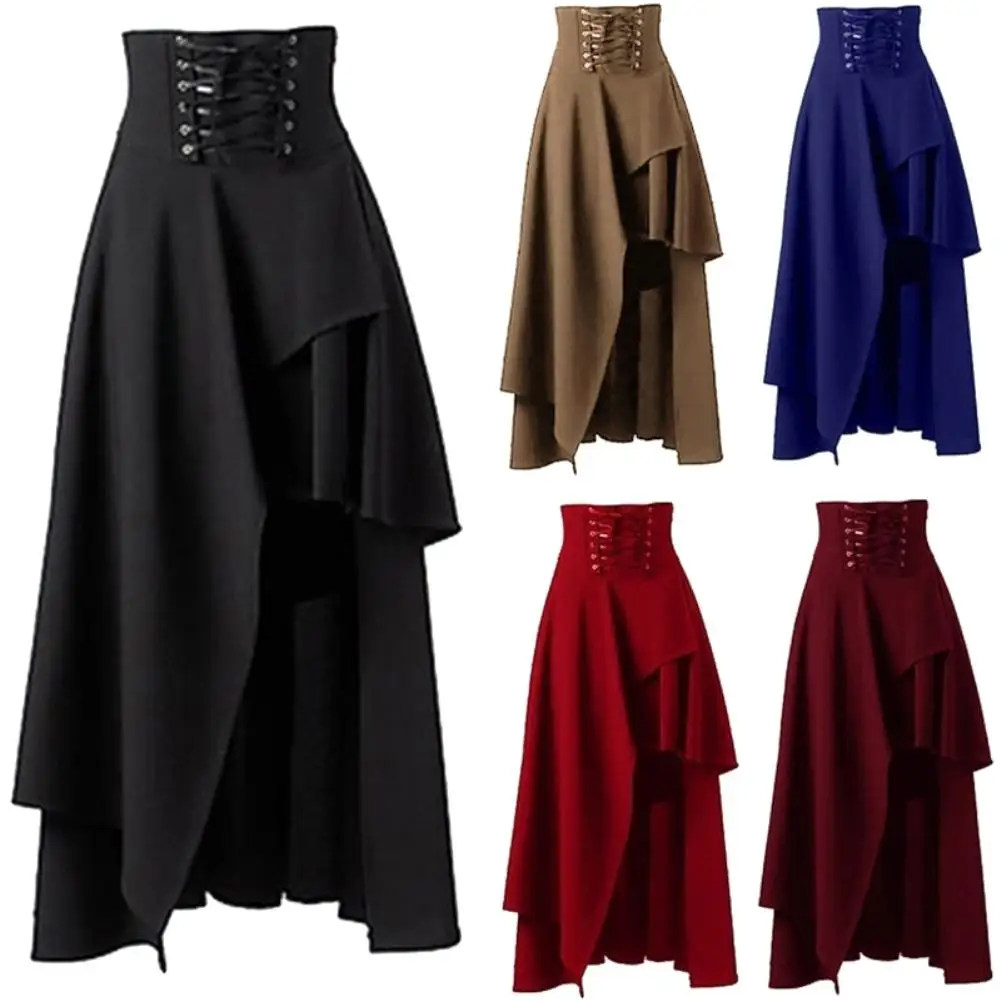 

Halloween Cosplay Medieval Gothic Steampunk Skirts Renaissance Vintage Irregular Viking Pirate Cosplay Costumes Victoria Skirts