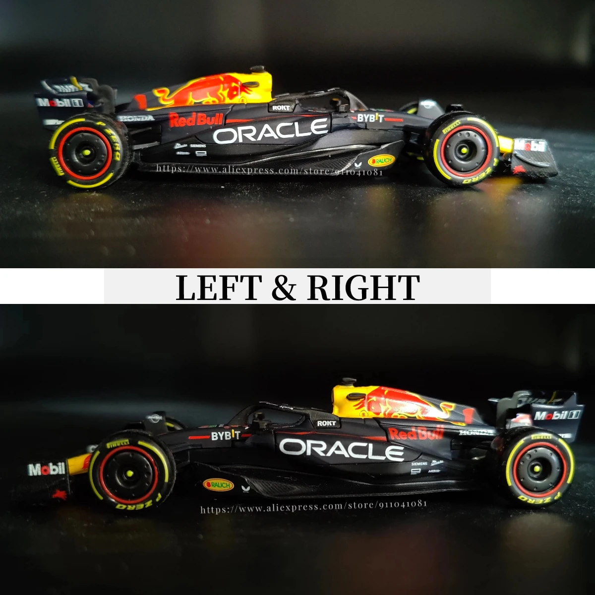 Bburago 1:43 2023 Red Bull Racing RB19 Car Model Miniature with Siganture Showcase Scale Formula 1 Diecast Replica Xmas Gift Toy