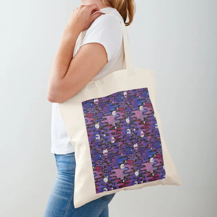 

Sunsets on Other Planets Tote Bag shopping bags foldable bag luxury women Reusable bags Women's handbag