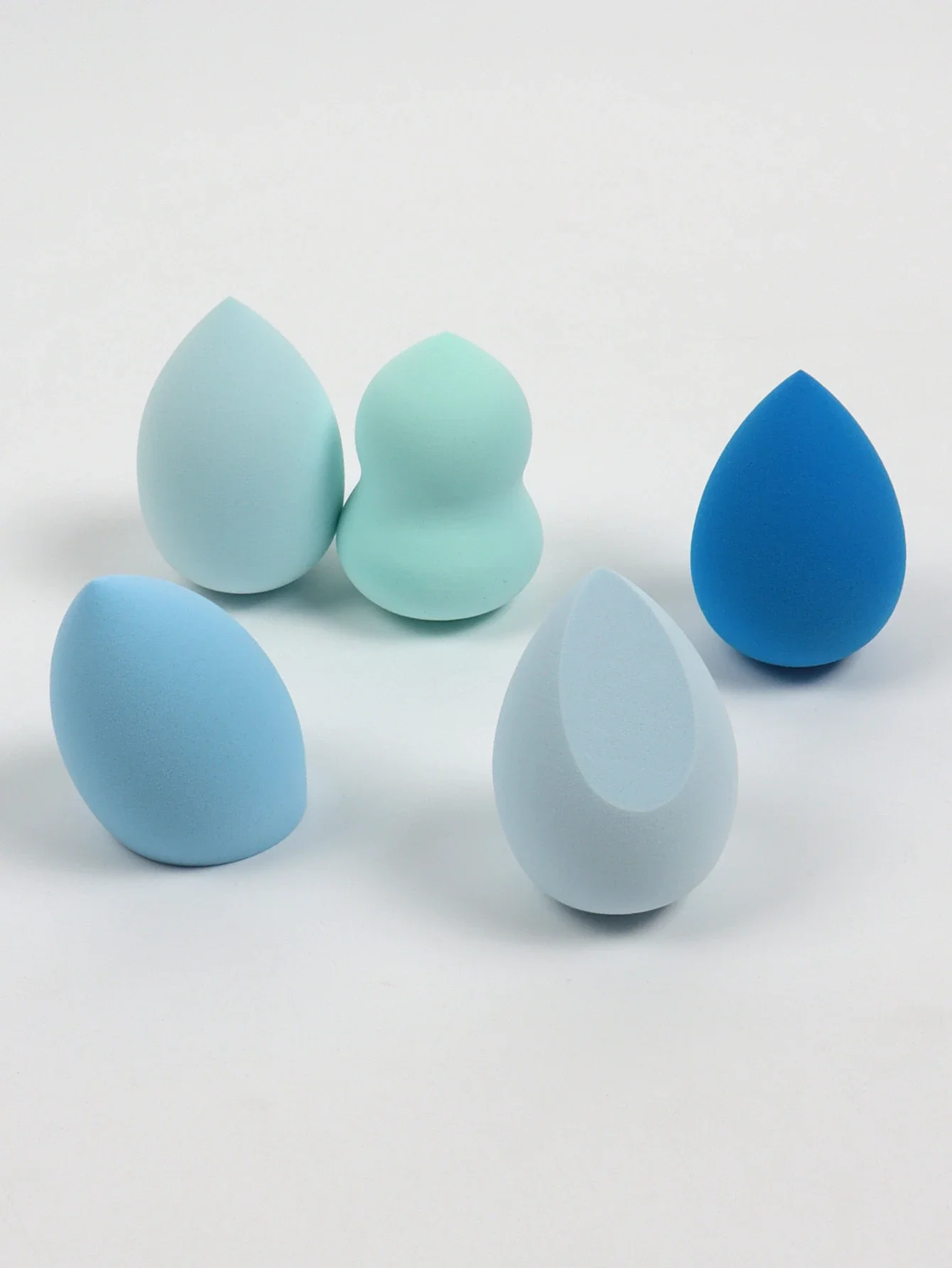 5 sacs d'éponge de maquillage Beauty Eggs (Beauty Egg), éponge de beauté mixte pour fond de teint, liquide impeccable, crème et poudre, Mu