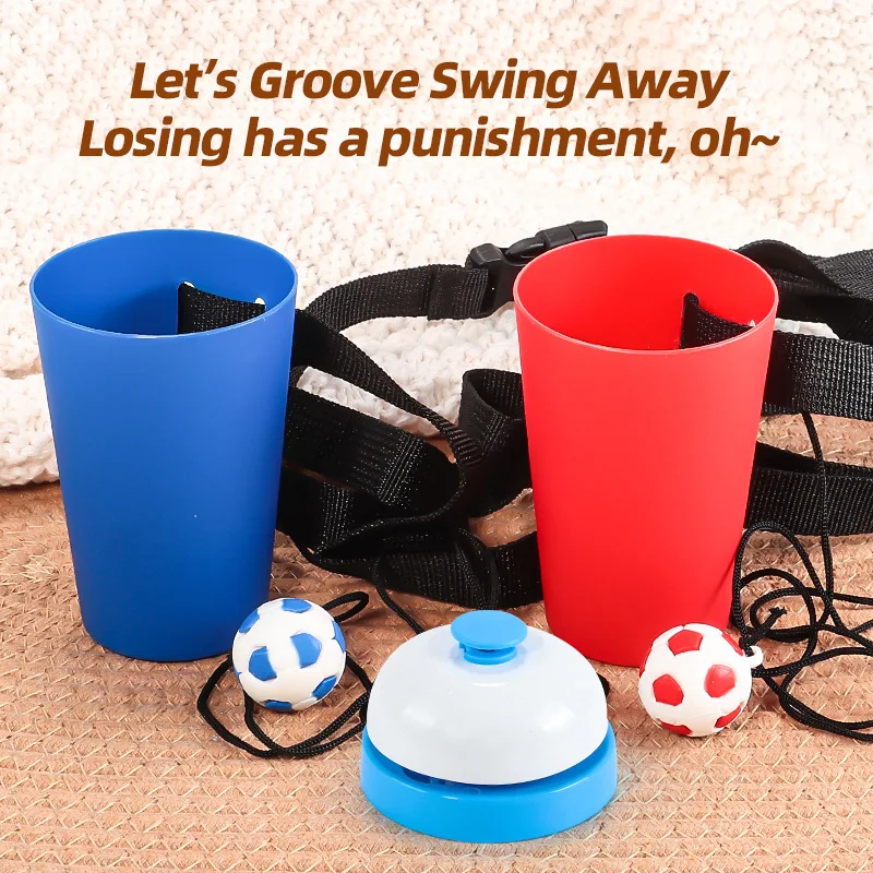 Double Player Swing Ball Toss Game Interactive Punishment Party Toy Family Outdoor Indoor Game