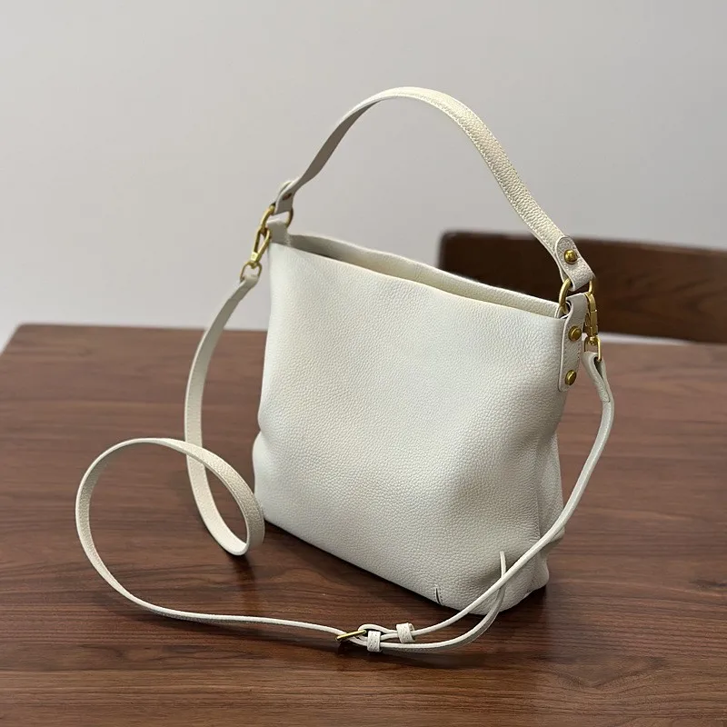 

Johnature 2025 New Four Seasons Versatile Women's Bag Genuine Leather Handbag Casual Commuter Shoulder Crossbody Bag