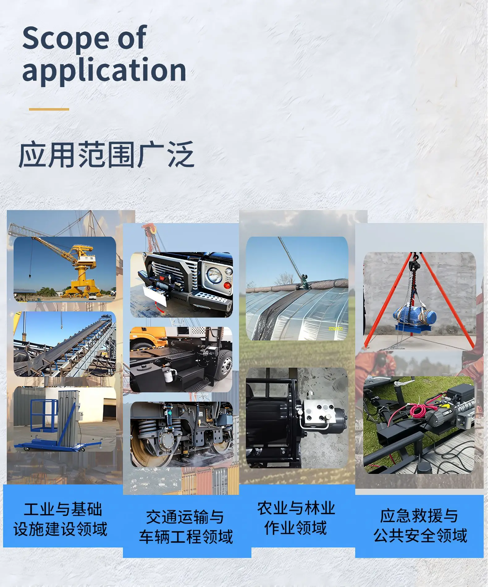 4500LB電動ウインチモーター3600rpm永久磁石ブラシモーター