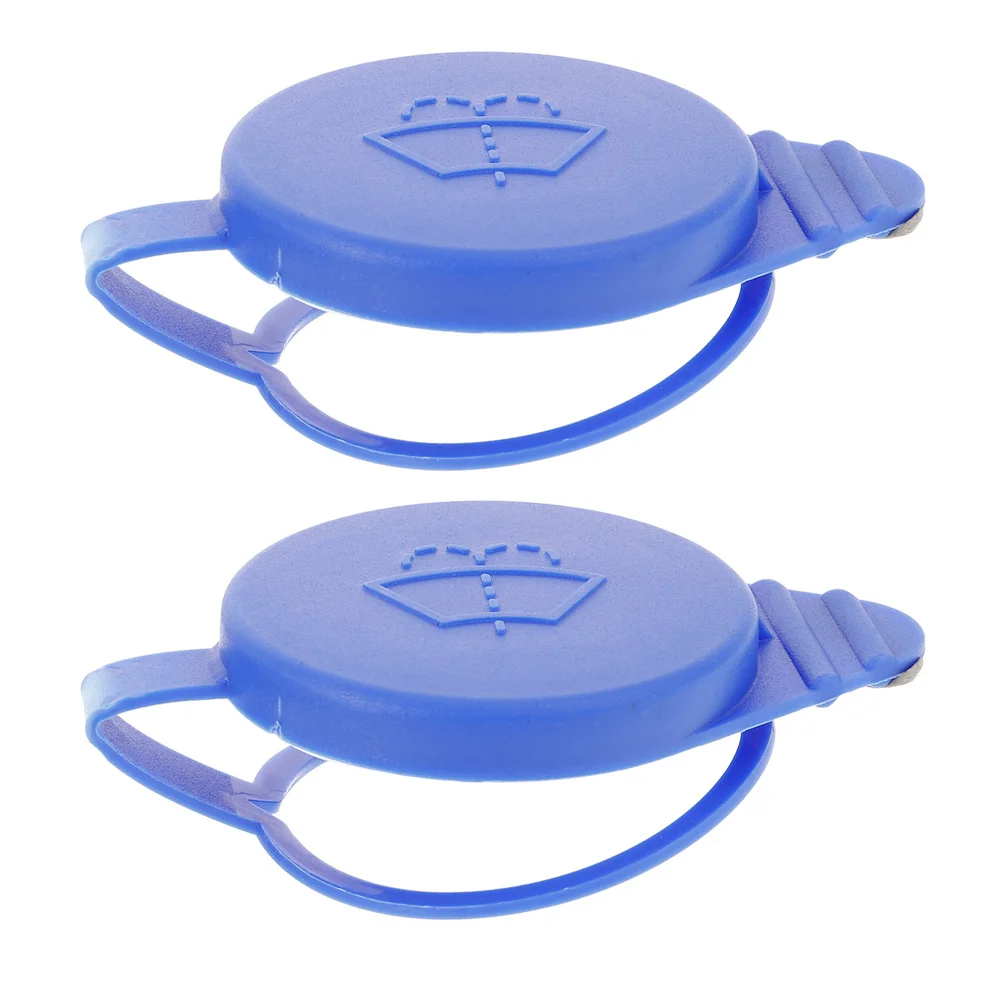 

2Pcs Plastic Windshield Washer Fluid Reservoir Cap Compatible 2012-2018 Leak Proof Replacement Car Replacement Cover