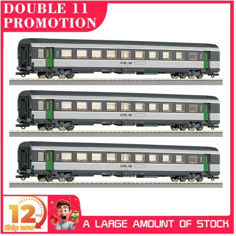 ROCO HO 1/87 Train Model 64026 Passenger Carriage Three-section Set Train Model Toy Gift