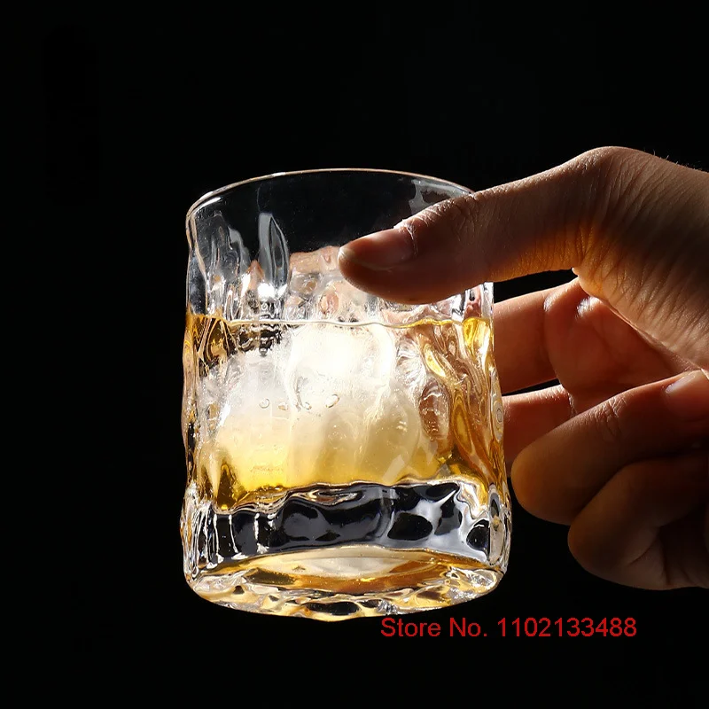 Full Round Glass Whiskey Cup Old Fashioned Glassware Crystal Wineglass Thick Heavy Whisky Tumbler Beer Mug Snifter Dropshipping